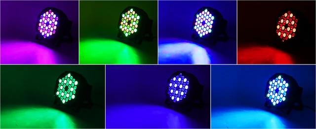 Luce PAR LED RGBW 36W - Con Telecomando, 5 Modalit&agrave;, Per Feste, DJ, Matrimoni E Eventi