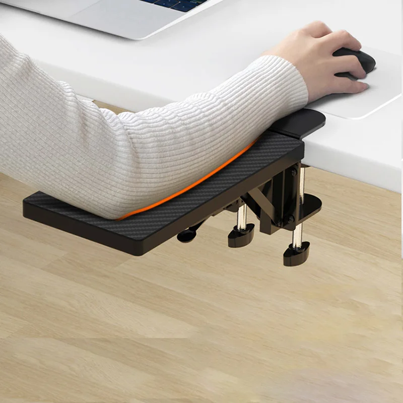 Suporte de Braço de Computador de Madeira Suporte de Mouse Pad Conveniente Extensor de Mesa de Computador Rack de Braço Dobrável Desktop de Casa - Imagem 4