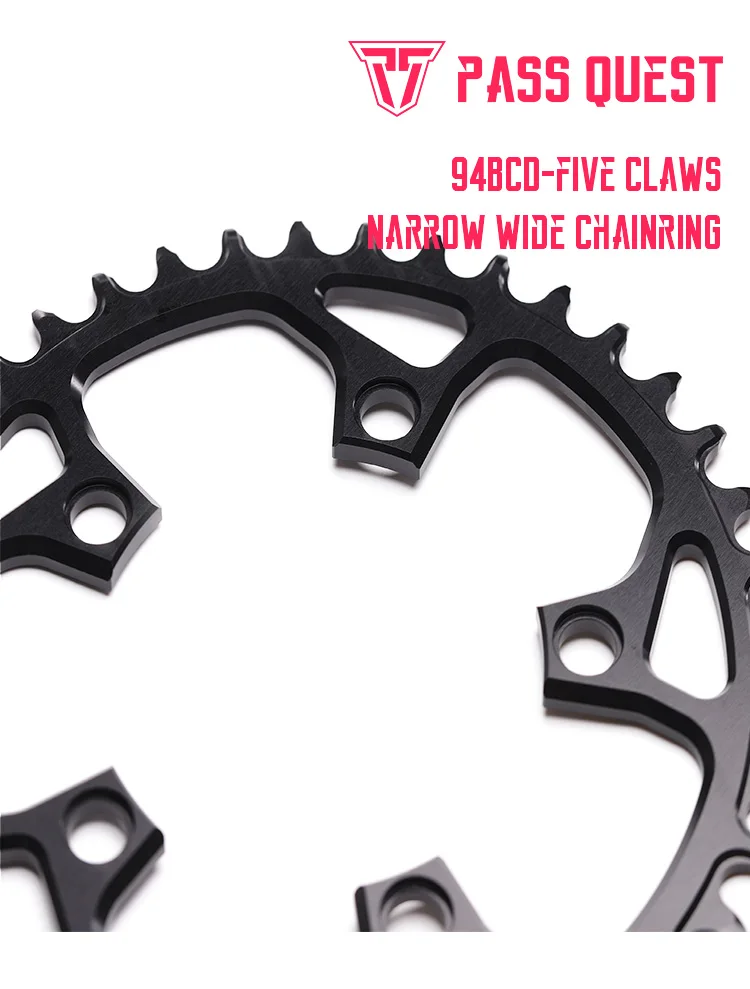 Description Picture 2 of itemPASS QUEST 94BCD (5-bolt) ROUND Narrow Wide Chainring for FIVE CLAW CRANK 10/11/12 Speed ordinary chain Bicycle Accessories