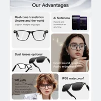 Smart Glasses with AI Translator Bluetooth Glasses Hands-Free Music & Calls Outdoor Sports Headphones for Men and Women - Image 2