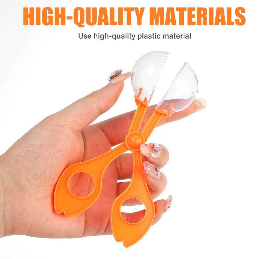 Plastic Insect Catcher Scissors Insect Trap Bug Tongs Tweezers for Kid Toy Outdoor Handy Scoopers Children Sensory Learning Tool 5