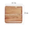 Acacia Wood Coffee Tray Rectangular Food Cup Trays Decorative Wood Plate Dessert Candy Acacia Wood Gongfu Tea Tray 4
