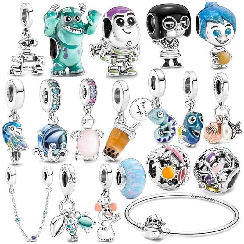 男性と女性のためのオリジナルのパンドラブレスレット,新しいピクサー