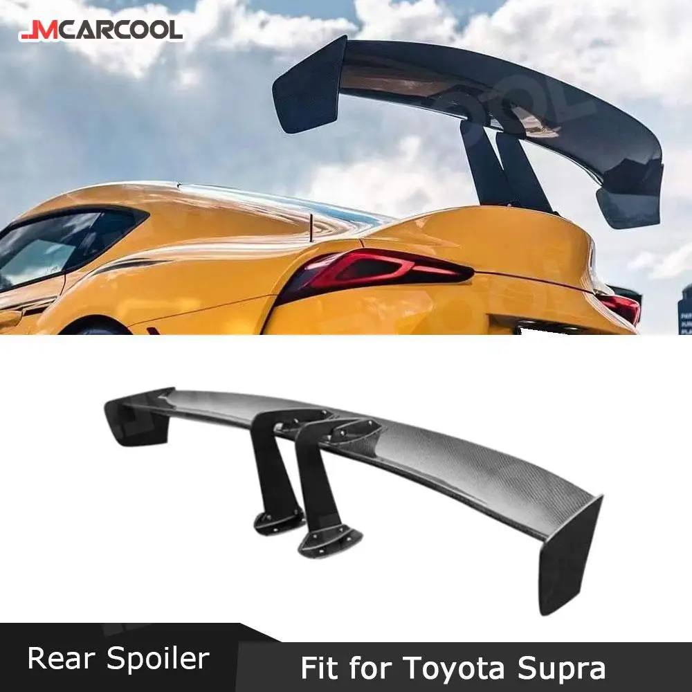 

Carbon Fiber Car Accessorise Rear Trunk Boot Spoiler Lip Wings GT Style For Toyota Supra GR A90 A91 2019 2020