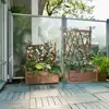 Planter Box Stand Lattice Garden Grow Climbing Flower Hanging Pot Outdoor 3