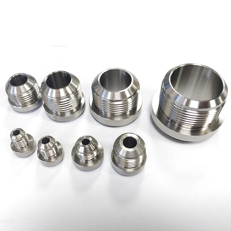 AN3 AN4 AN6 AN8 AN10 AN12 AN16 AN20 STAINLESS STEEL WELD ON FITTING BUNG MALE weld fittings