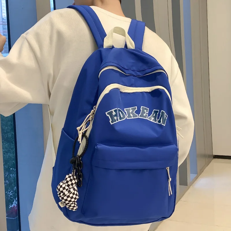 Girl Boy Laptop Backpack Trendy Waterproof Female Men Travel Book Bag Male Women Nylon College Backpack Fashion Lady School Bags