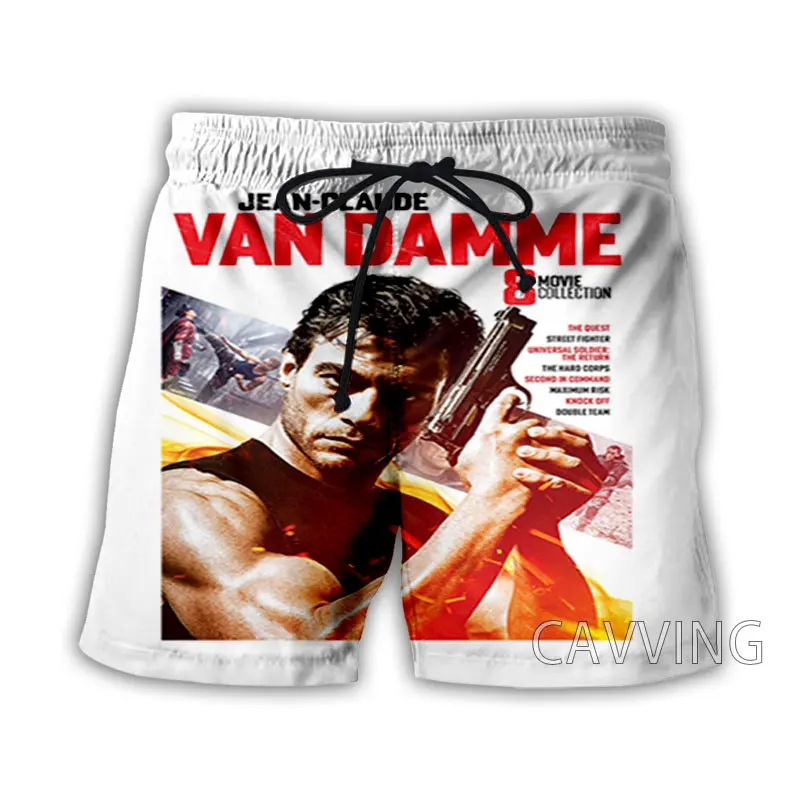 New Fashion Women/Men's 3D Print  Jean Claude Van Damme Summer Beach Shorts  Streetwear Men Quick Dry Vacation Casual Shorts 2
