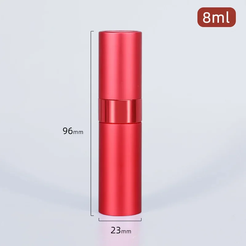 Wholesale 8ml  Metal aluminum refillable perfume bottle  cosmetic spray bottle  portable empty Atomizer perfume travel bottle