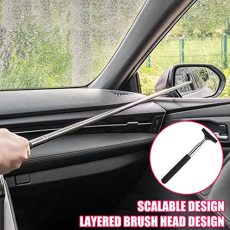 Window Squeegee For Car Windshield Extendable Window Wiper Side Mirror  Squeegee Multifunctional Glass Squeegee For Car Windows