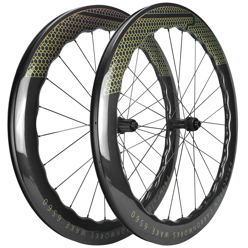 ロードバイクカーボンホイール、700Cディスクブレーキ、60-65mm