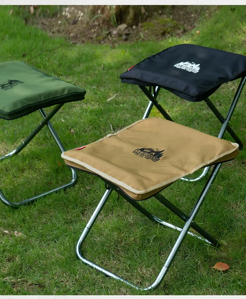 CLS&NOBANA Camping-Handtaschenstuhl, tragbarer, leichter Outdoor-Aluminium-Mattza-Stuhl, hochbelastbarer Reise-, Strand- und Angelstuhl – Detail 14