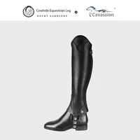 Genuine Leather Equestrian Leg Guards Cowhide Men Women Chaps Knight Equipment Protective Gear Available in All Seasons 1