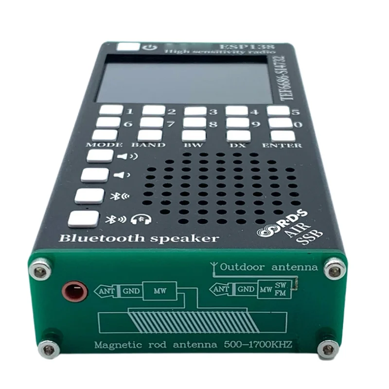 AAAEL-ESP32 ESP138 SI4732 TEF6686 듀얼 모드 FM AM SSB 풀 밴드 에어 밴드 수신기 핸드헬드 라디오 2 in 1