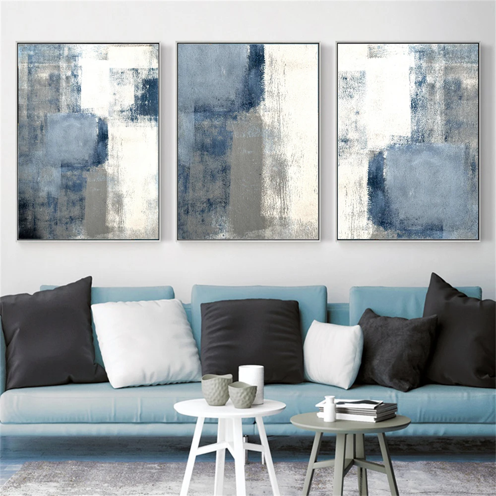 BlueGreyAbstractWallArtPosterBlueGreyCanvasPaintingBrushStrokeArtPrintsNordicWall.jpg