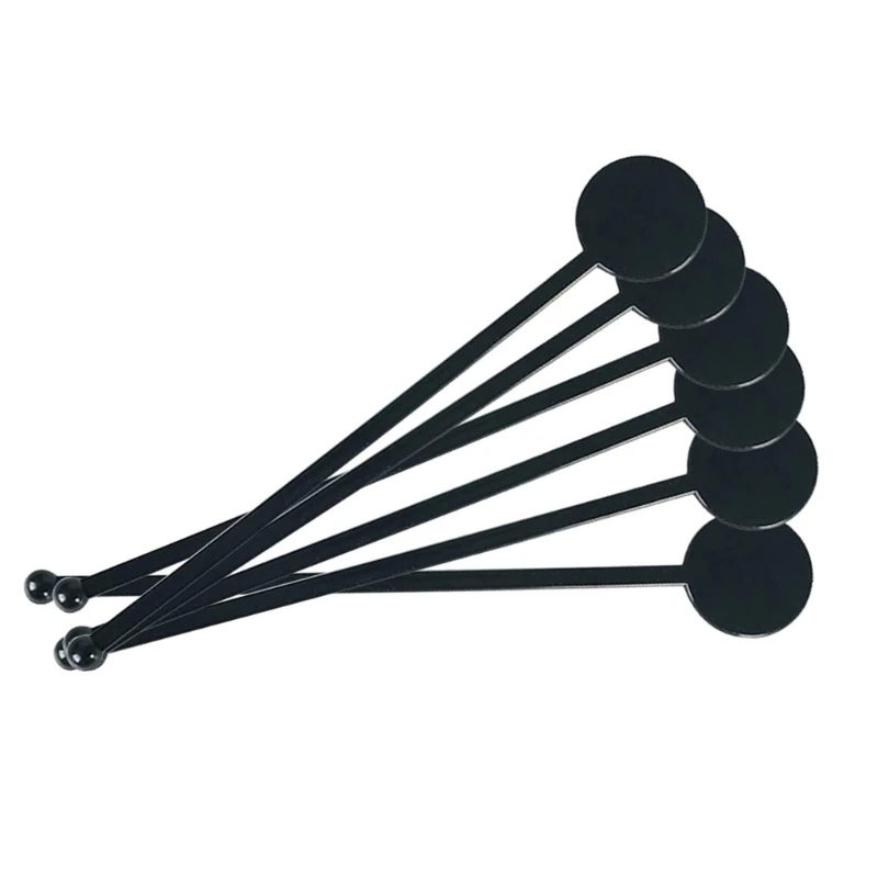 100PCS Cocktails Swizzle Clear Plastic Stirrers for Coffee and Beverage