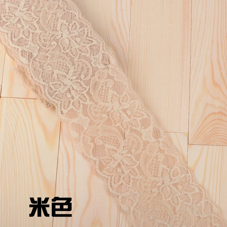 8cm Elastic Lace Ribbon DIY Lace Trim Fabric Embroidered Trimmings Crafts Sewing Material Garment Accessories lace ribbon lace fabric lace sewing accessories lace sewing supplies lace accessories lace garment accessories lace decoration
