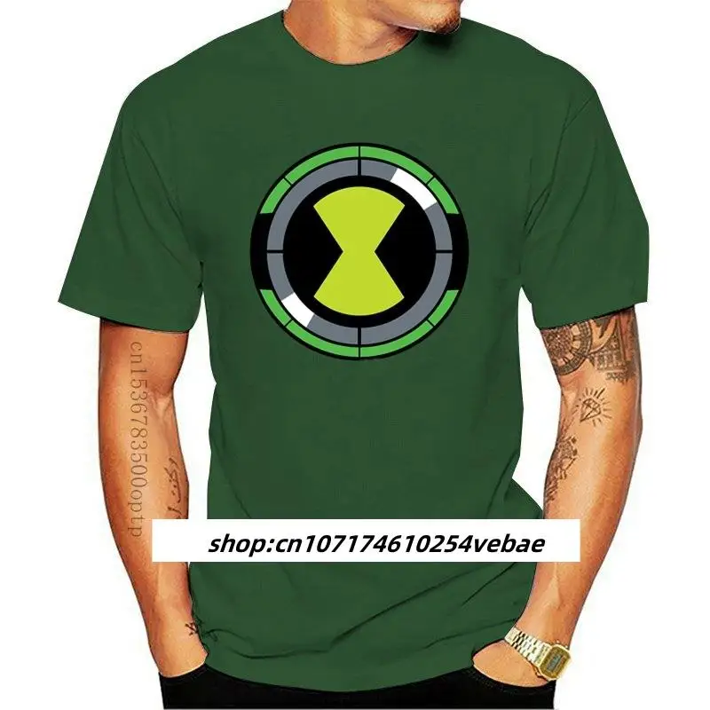 Мужская одежда, мужская футболка Ben10 Omnitrix symbol, белая футболка, женская футболка