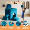 Creative Children's Foam Sofa with Spherical Modules and Tunnel Elements Foldable children's Couch 9pcs Toddler Sofa for Bedroom 4