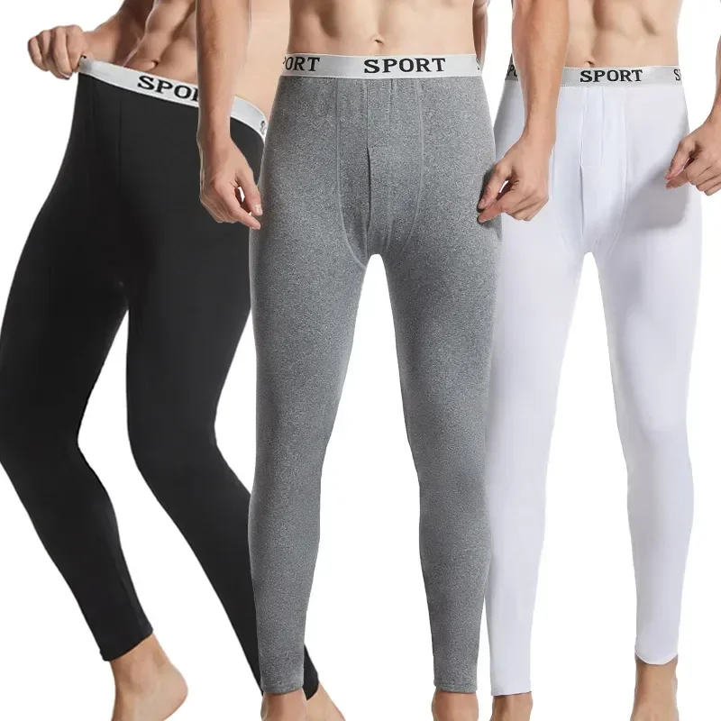 

Long Trousers Thermal Autumn Underwear 2022 Winter Warm Legging Bottoming Underpants Men Johns Tight Male