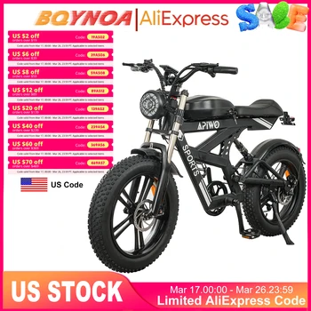 [750W Snow-Proof E-Bike] 48V17.5AH Fat Tire Electric Bicycle for Adults,Shimano 7-Speed 330LBS Load,75Miles 35MPH,Turn Signals 1
