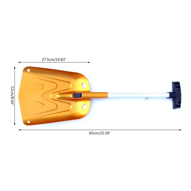 Folding Emergency Snow Shovel Aluminum Lightweight Portable Sport Utility Shovel 6