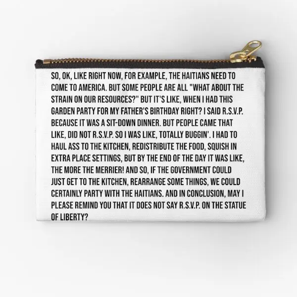 

Clueless Rsvp Cher Zipper Pouches Underwear Cosmetic Pure Storage Coin Socks Panties Wallet Money Key Packaging Small Pocket