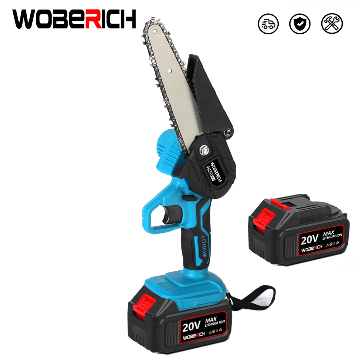 6 Inch Electric Saw Chainsaw Portable Electric Pruning-Saw Rechargeable One-handed Woodworking Tool for Makita 18V Battery portable electric pruning saw rechargeable small electric saws woodworking one handed electric saw garden logging mini brushed electric chain saw