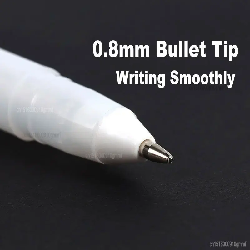 1/3/6Pcs 0.8mm Highlight Marker Pen Sketching White Ink Gel Pen Fine Tip  Art Drawing Supplies