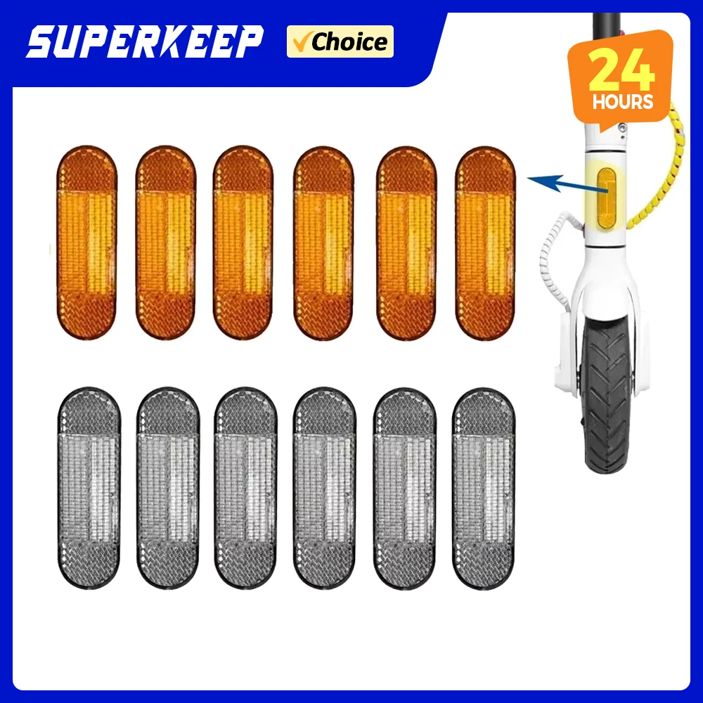 1/2/5/10PCS ABS Reflective For Xiaomi Mi 1S Pro M365 E-Scooter Front Tube Night Warning Bicycle Motorcycle Safety Parts