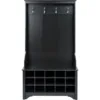 Prepac Hall Tree with Shoe Storage, Black 2