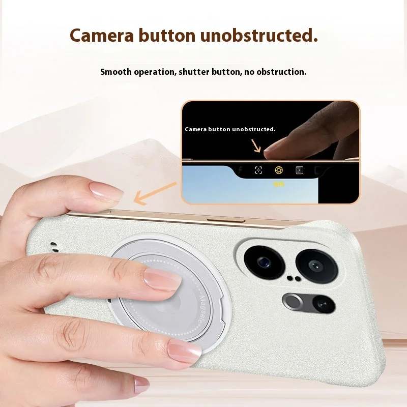 Fashionable Color Borderless 360° Rotating Stand Protective Case with Bumper Guard