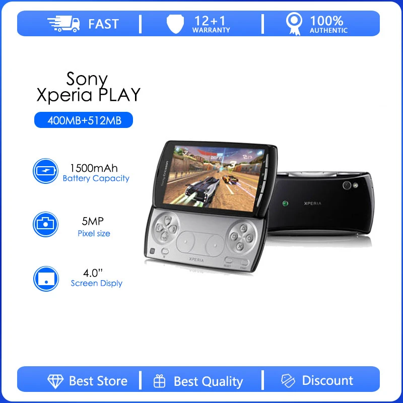Sony Ericsson Xperia Play Z1i R800i Refurbishedoriginal R88 R800a R800at R800 Phone 3g Wifi Gps