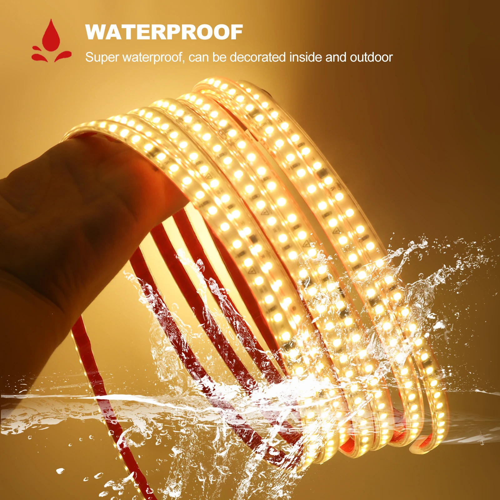 1/40M AC 2835 LED Strip Light 220V 120/240 LEDs/m High-end Flex Ribbon Led  Tape Outdoor Diode Tape Adhesive White/Natural/Warm - AliExpress, image size:1600x1600