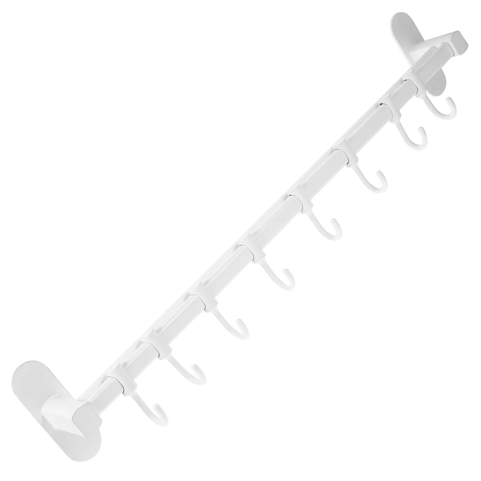 

Kitchen Tool Hanging Rack Space Aluminum Wall-mounted 8-hook Hanging Rack