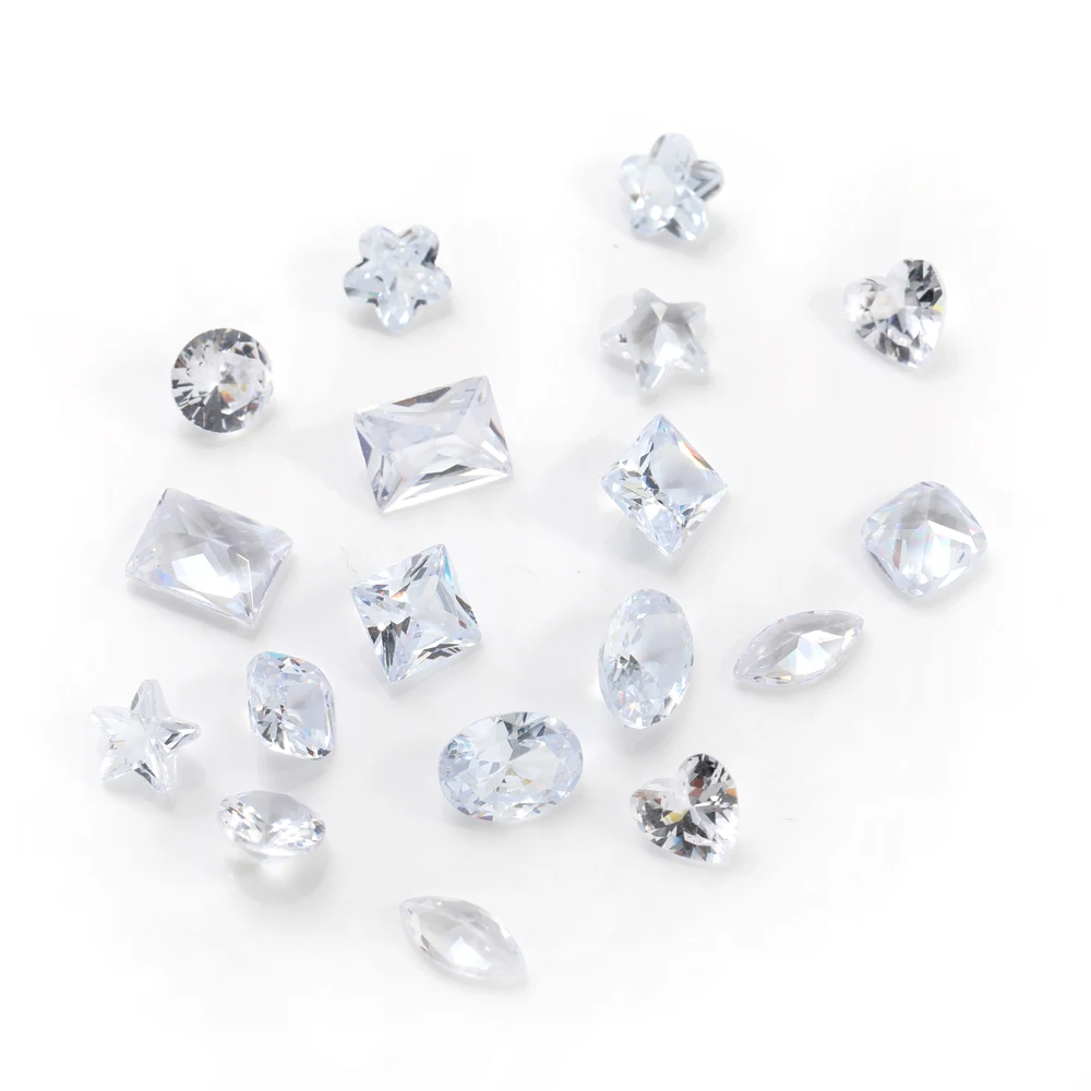 50pcs 4-6mm 작은 크기 지르코니아 비즈 라인 석 Pointback 쥬얼리 부품 만들기 DIY 크리스탈 Strass 반지 귀걸이 느슨한 보석 돌
