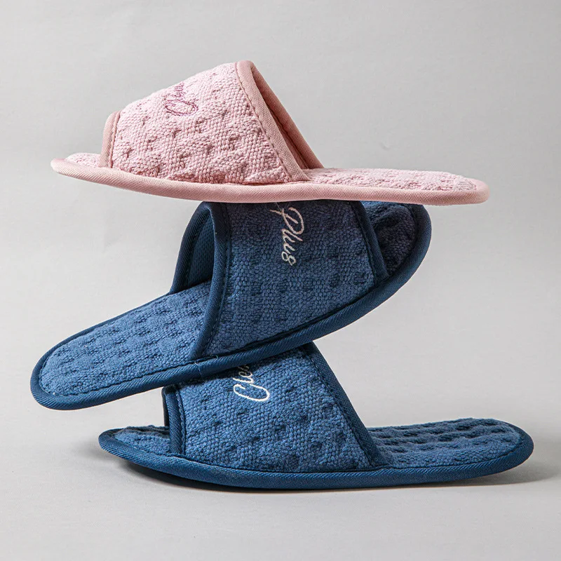 Cotton Soft Sole Silent Slippers Exposed Toes Neutral Comfortable   Minimalist Slippers indoor zapatos mujer home cotton shoes