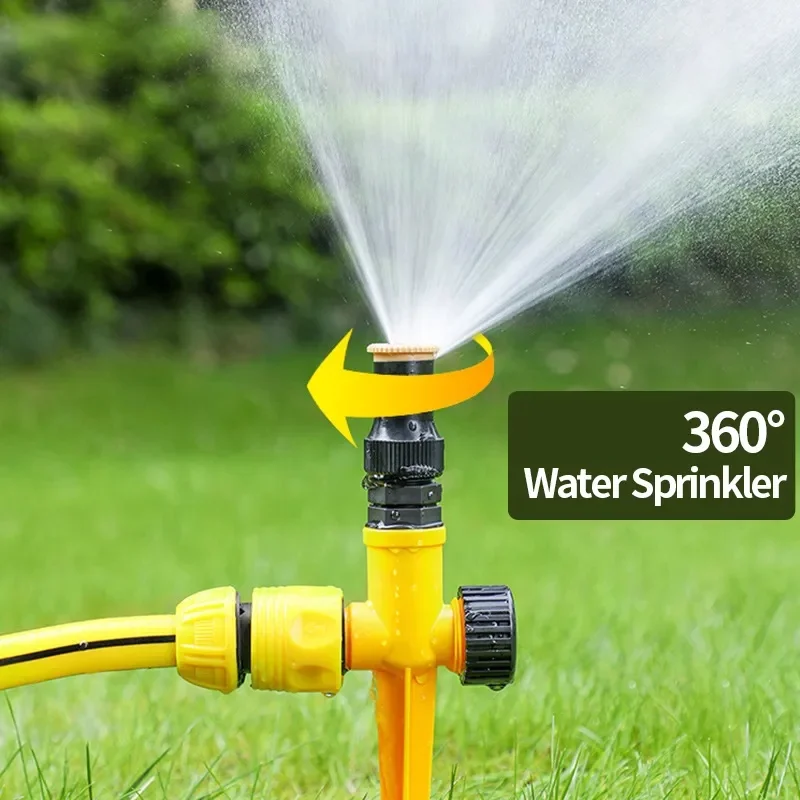 

360° Garden Sprinkler Adjustable Rotation Watering System Automatic Agriculture Farm Sprinkler Plant In-ground Irrigation Tool