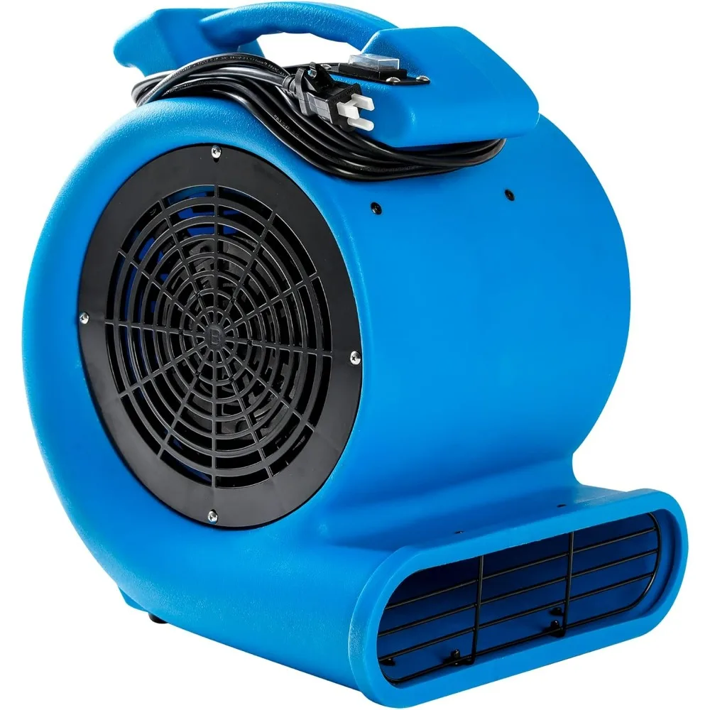 1/2hp Air Mover Floor Drying Blower Fan - Powerful 1/2HP Motor Carpet Dryer, 2200 CFM Air Flow, Lightweight Design, 2-Speed 2