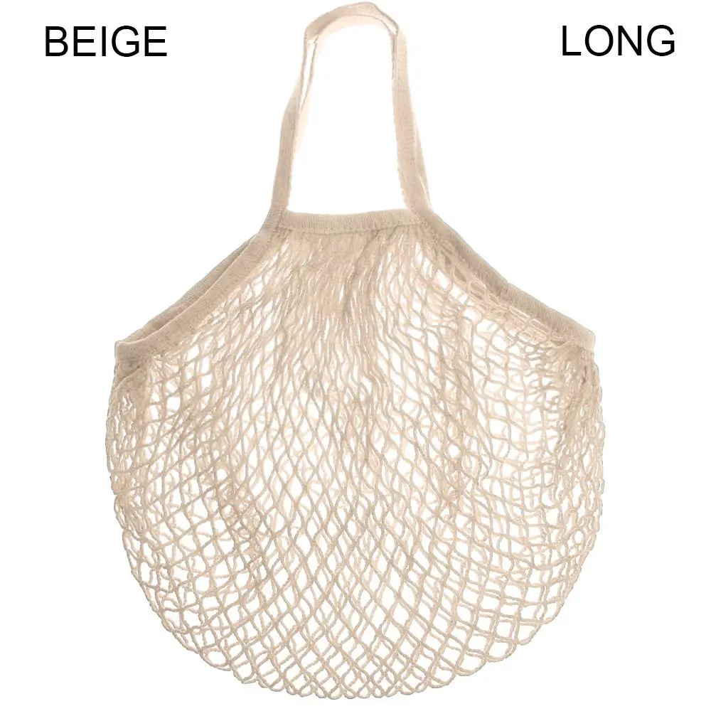 Eco-Friendly Reusable Cotton Mesh Tote Бag - Sustainable Woven Shopping & Storage Tote