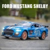 1:32 Ford Mustang Shelby GT500 Alloy Muscle Car Model Sound and Light Pull Back Children's Toy Collectibles Birthday gift 5