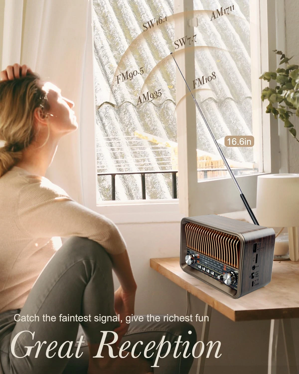  Classic Retro Full Band Radio Portable FM AM SW Radios Receiver LED Flashlight Bluetooth Speaker Soundbar TF USB Music Player