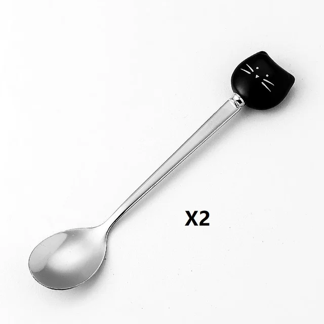 Black cat spoon