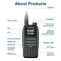 2PCS Baofeng UV-16M V2 Walkie Talkie 15W High Capacity AM FM Two Way Radio Full Band LCD 999CH Frequency Copy NOAA Noise Reduce 2