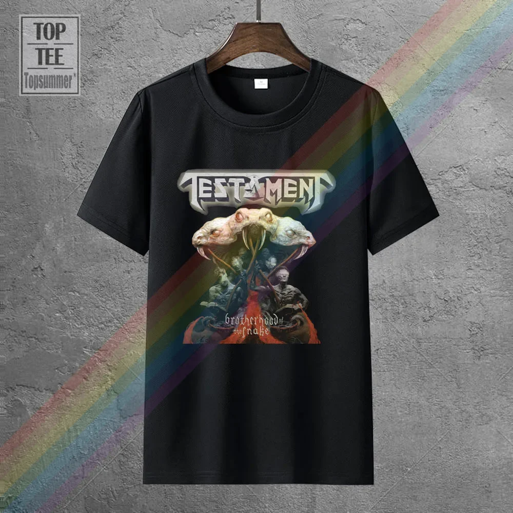 

Testament Brotherhood Of The Snake T Shirt S-M-L-Xl-3Xl Brand New Official Printed T-Shirt Boys Top Tee Shirt Cotton 2018