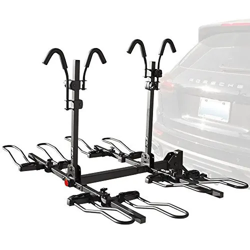 

4 Wheel Bikes Carrier for Car Universal Car bike Hanger Rear Rack Foldable Lockable Rear Bike Rack
