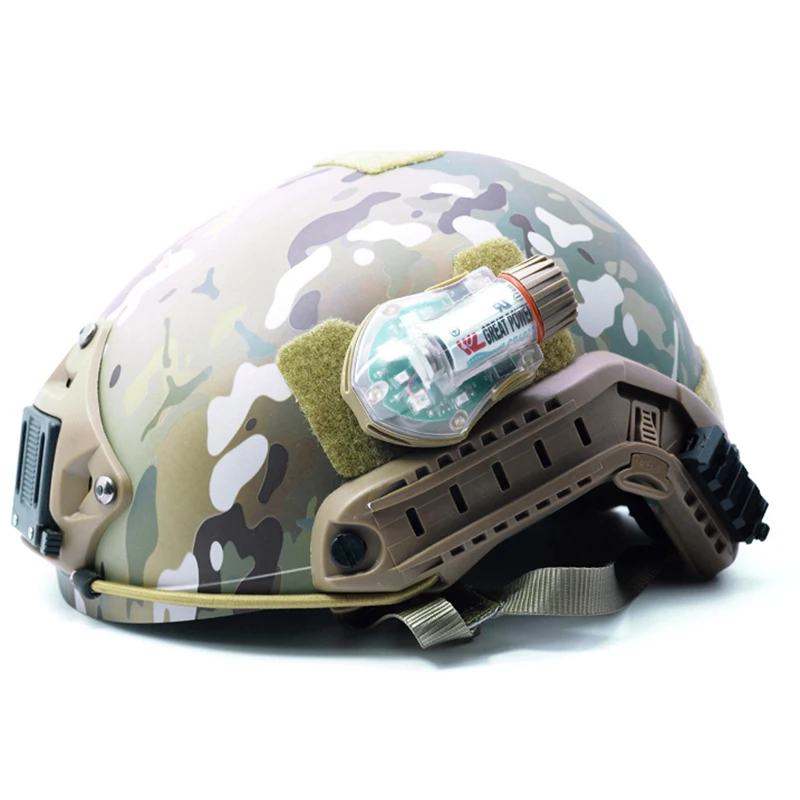 SeeboJK Couvre-Casque Mich 2000 Camo avec Bande de SéCurité RéFléChissante Cat Eyes, Housse de