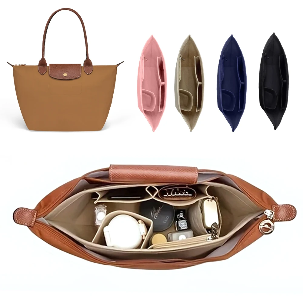 Makeup Organizer Purse Organizer Insert Felt Insert Bag Longchamp Handbag Liner