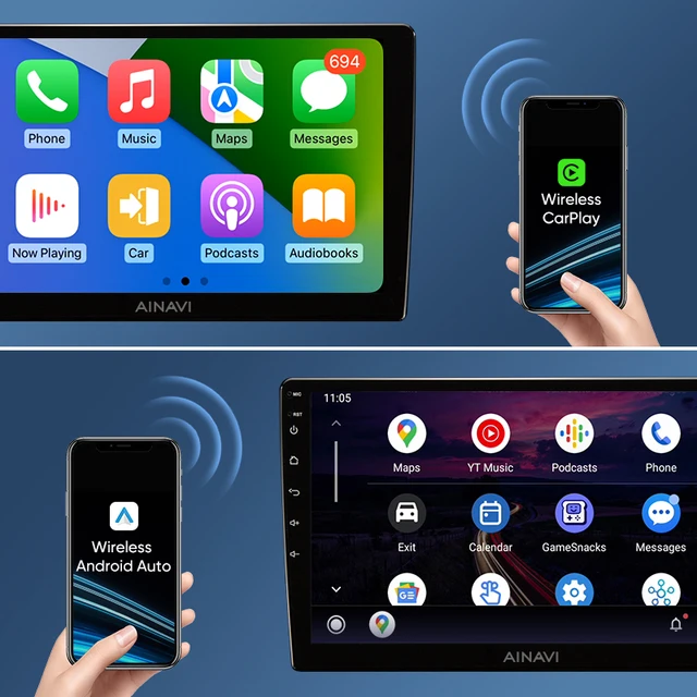 Ainavi-Autoradio Android Auto Carplay sans fil, WiFi, DSP, BT, Skoda Octavia 3, limitation 2014, 2015, 2016, 2017, 2018 5