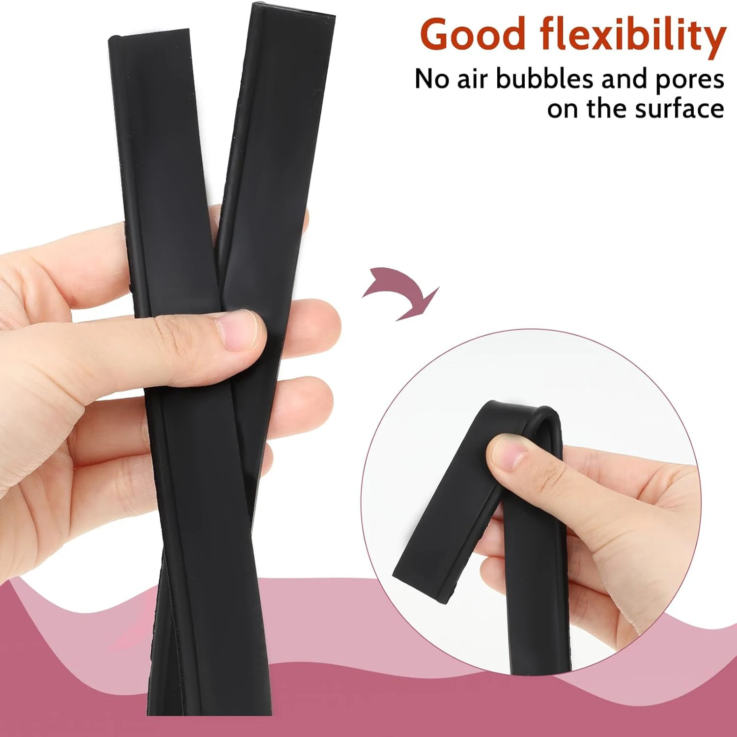 1-2Rolls 41Inch Squeegee Replacement Rubber Blades For Glass Window Shower Door Cleaning glass window scraper window cleaning squeegee glass scraper cleaning squeegee window cleaning tool shower squeegee scraper cleaner scraper tool